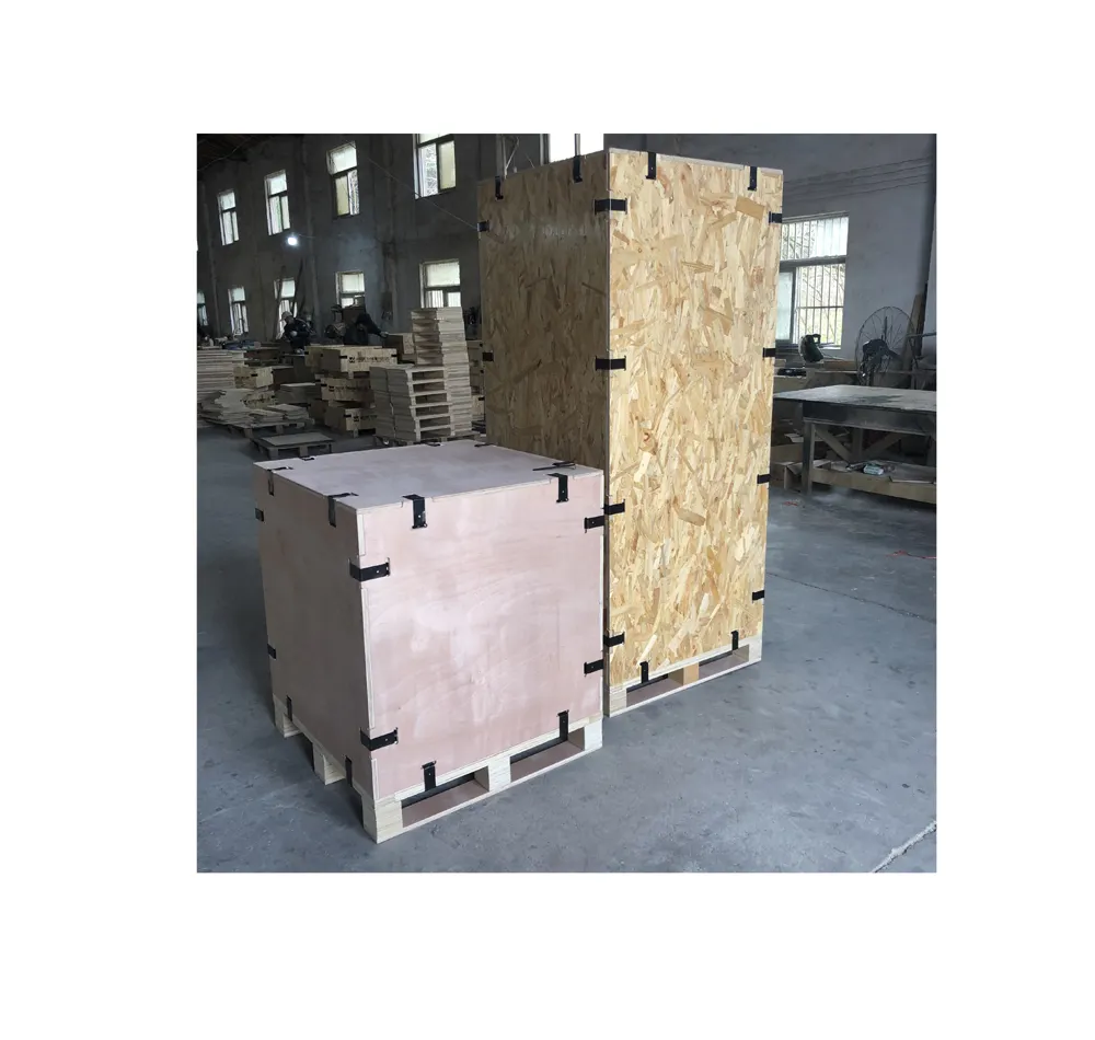 Logistic Wooden Storage Crate Recycled Materials Nailless Plywood Box Storage Purchase from Chinese manufacturer