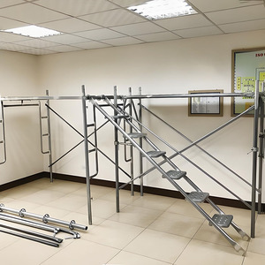 Andamio de Marco en H resistente, fácil instalación y alta seguridad-Diseño de paso | Altura ajustable para construcción y pintura - Product Image 6