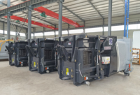Station de compactage des déchets 6 m³ – Compresseur mobile de déchets, machine de compactage des ordures, équipement de transfert de déchets, chariot à main