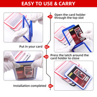 Haute qualité Football Hockey Baseball jeu de basket-ball carte à collectionner Photocard encastré Mini Snap Shell Holder housse étui