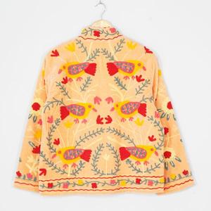Chaqueta Étnica de Terciopelo Suzani para Mujer, Bordado Floral Hecho a Mano, Moda de Lujo, Boutique, Estilo Vintage Boho, Fabricante Mayorista - Product Image 5