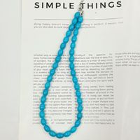 Collier de jade naturel Shimashan Bijoux faits à la main à la mode Chaîne de clavicule de couleur Collier de perles populaire