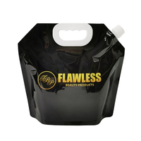 Pochette Souple Transparente en Plastique pour Eau Potable 1L/3L/5L, Sachet Doypack à Bec Verseur pour Liquides et Huiles, Pliable, Anti-Humidité, pour Huile d'Olive