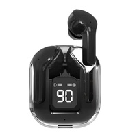 Coloré étanche vente chaude transparent sport basse jeu sans fil écouteurs intra-auriculaires max bluetooth filaire musique écouteurs