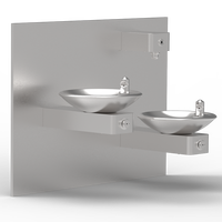 Modèle TB9-3FS ADA double fontaine à boire murale et activée par le mouvement avec remplissage de bouteille à capteur IR