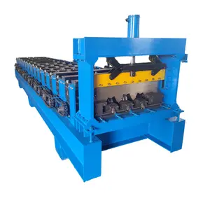 Bodenbelag-Rollformmaschine Metall Stahl Bodenfliesenherstellungsmaschine Stahldeckmaschine