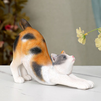 Support de téléphone en résine chat et chien, fait main, minimaliste, organiseur de bureau, cadeau idéal pour les amoureux des chats, accessoire pour la maison et le bureau