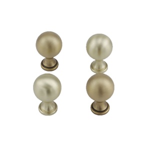 French Light Luxury High-Foot Ball Small Handle Modern Minimalist Single-Hole Wardrobe <b>Cabinet</b> Dresser Zinc Alloy Surface - Product Image 1