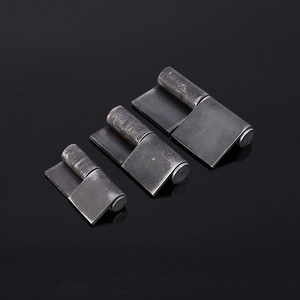 Charnières soudées en fer, épaisseur 4 mm, ouverture à 180 degrés, design industriel pour utilisation sur portes et fenêtres - Product Image 1