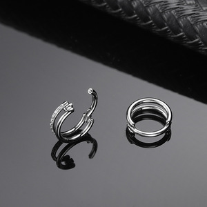 Anillos de <span class=keywords><strong>Nariz</strong></span> Dobles Gaby en Oferta, Anillos de <span class=keywords><strong>Nariz</strong></span> de Titanio Sexys para Mujer, Anillos de <span class=keywords><strong>Nariz</strong></span> al por Mayor, Joyería para <span class=keywords><strong>Piercing</strong></span> - Product Image 3
