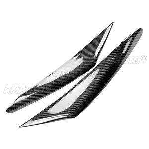 2 Piezas de Cubiertas Decorativas para Faros Delanteros de Fibra de Carbono para Mazda 3 Axela 2017 2018 2019, Adhesivos para Cubrir las Cejas de los Faros - Product Image 2