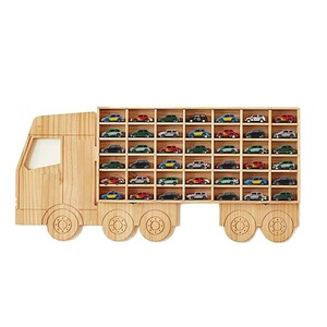 Estante de Almacenamiento de Juguetes Compatible con Camiones <span class=keywords><strong>Hot</strong></span> <span class=keywords><strong>Wheels</strong></span> con 80 Ranuras <span class=keywords><strong>Caja</strong></span> de Almacenamiento de Madera Resistente Diseño Moderno para Niños - Product Image 6