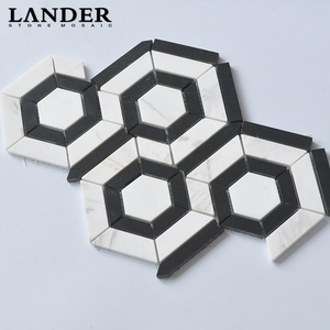 Nghệ Thuật Sáng Tạo 3d Bức Tranh Tường Bằng Tia Nước Tường Sàn Nhà Bếp Backsplash Dự Án Phòng Tắm Lát Đá Gạch Mosaic Đá Cẩm Thạch - Product Image 3