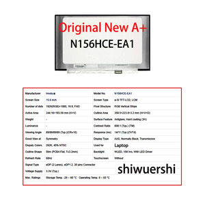 SHIWUERSHI Écran LCD 15,6 pouces 1920x1080 EDP 30 broches N156HCG <span class=keywords><strong>EN1</strong></span> GT1 <span class=keywords><strong>N156HCE</strong></span>-<span class=keywords><strong>EN1</strong></span> N156HCA EBB EBA EAB GA3 GA4 EA1 - Product Image 5