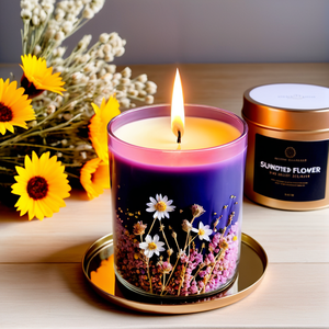 Nouvelles bougies parfumées en cire <span class=keywords><strong>de</strong></span> soja <span class=keywords><strong>de</strong></span> luxe Aroma Moonlight Flower, modernes, pour les occasions festives, étiquette privée, longue durée <span class=keywords><strong>de</strong></span> combustion - Product Image 6