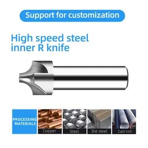 金属ステンレス鋼製鉄用HSSソリッドカーバイドテーパーシャンクエンドミル