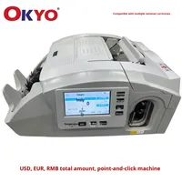 Machine de comptage et de regroupement de billets de banque haut de gamme pour dollar euro monnaie étrangère compteur de factures de haute qualité à prix réduit