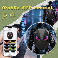 APP LED Knight ABS 摩托车包背包 拉链开合 发光文字眼睛 LED 灯骑行背包 适合摩托车骑行