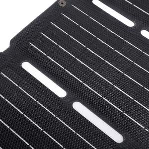 Panel Solar ALECTER Monocristalino Negro Plegable de 21W, 22% de Alta Eficiencia, Ligero, Impermeable IP65, con Certificación CE, para Exteriores - Product Image 5