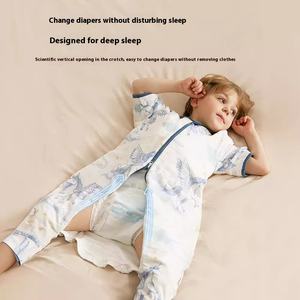 Saco de Dormir Universal para Bebé con Estampado Animal Ecológico, Anti-Patadas, 100% Fibra de Bambú, Cierre de Cremallera para Infantes - Product Image 3