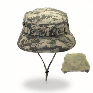 Sombrero de Pesca Tipo Boonie de Camuflaje para Exteriores, Personalizado al por Mayor, OEM, Unisex, de Pelo Sintético y Poliéster - Product Image 1