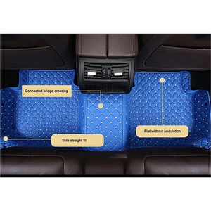 Tapis de sol de voiture en PVC personnalisés de luxe en gros, sur mesure, en cuir - Product Image 2