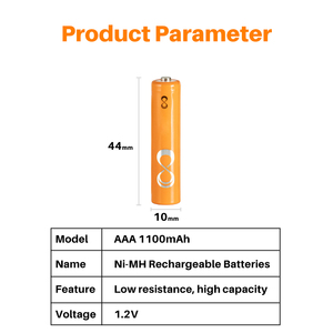 Ni-MH AAA แบตเตอรี่1.2V <span class=keywords><strong>แบบ</strong></span><span class=keywords><strong>ชาร์จ</strong></span>ไฟ<span class=keywords><strong>ได้</strong></span>สำหรับเปลี่ยนแบตเตอรี่โทรศัพท์ไร้สายพานาโซนิค - Product Image 6