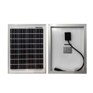 Panneau solaire tout noir 10-20W 6V 12V 18V pour éclairage paysager, dispositifs de sécurité et IoT - Product Image 1