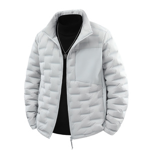 Veste pour homme, veste ultra légère pliable avec sac portable, vêtements d'hiver pour homme, grande taille - Product Image 4