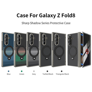 เคสโทรศัพท์ Sharp Shadow Series ชุบเคลือบ PC สำหรับ Samsung Galaxy Z Fold 6 7 8 Flip 6 7 8 พร้อมวงแหวนแม่เหล็ก ป้องกันแรงกระแทก - Product Image 1