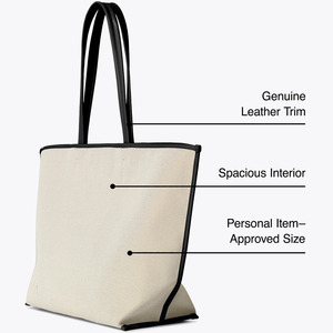 Sac fourre-tout en toile spacieux et minimaliste pour femmes, design personnalisé, vente en gros REACH - Product Image 1