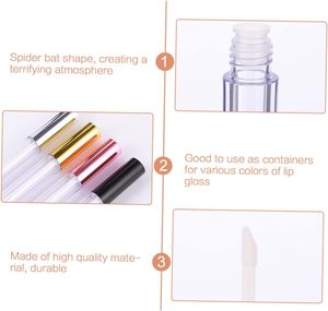3.6ml 10ml <b>Plastic</b> Lip Gloss <b>Tube</b> with Screw Cap Silver Gold Lipstick <b>Tubes</b> for Cosmetics Screen Printing 100pcs MOQ - Product Image 3