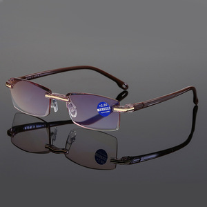 Women Men Rimless Anti Blue Light Magnification Antifatigue Eyewear Presbyopic <strong>Reading</strong> <strong>Glasses</strong> - Product Image 1