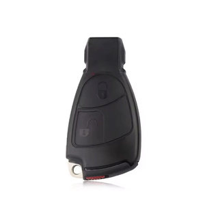 Clé de voiture Mercedes 433Mhz 2/3 boutons, télécommande alimentée par piles, ABS + métal noir, fabriquée en Chine - Product Image 5