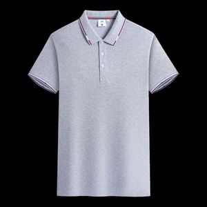 Made Quality Men's Summer Cotton Spandex Short Sleeved Solid Color Casual Embroidered Polo T-shirt Simple <b>Top</b> - Product Image 3