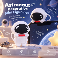 Mini figurine d'astronaute mignonne, homme de l'espace grimpeur, figurine décorative pour voiture, téléphone, ordinateur portable, moniteur, mini figurines décoratives