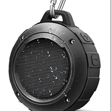 Kunodi F4 مكبر صوت خارجي ضد الماء يعمل بالبلوتوث لاسلكي محمول صغير الحجم مناسب للسفر ومزود بميكرفون ومضخم للصوت وبباس محسن