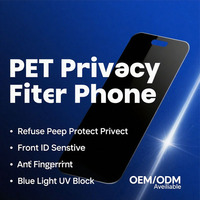 Usine directe PET matériel confidentialité écran protecteur Film protéger la vie privée sans bulles taille personnalisée OEM ODM pour tous les téléphones