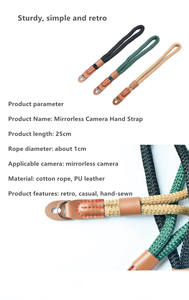 Vente en gros Offre Spéciale dragonne pour appareil photo lanière en nylon corde à main <span class=keywords><strong>micro</strong></span> dragonne pour appareil photo Leica Canon Nikon - Product Image 6