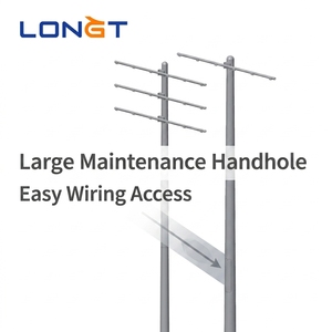 Support de ligne de transmission en acier galvanisé à chaud LONGT/OEM pour extérieur, hauteur 3m-35m, durable, étanche, garantie 5 ans, 180 km/h - Product Image 1