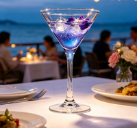 Verre à martini classique en cristal, verre à cocktail rétro pour bar, coupe à champagne papillon, coupe tour pour boissons et jus