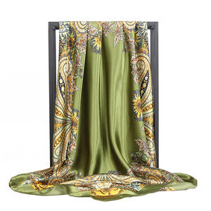 鮮やかなサイケデリック幾何学模様ポリエステルロングスカーフ女性用ファッションアクセサリーネクタイ - Product Image 6