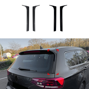Volkswagen Passat B8 B8.5 Wagon Rear Trunk Side Spoiler Carbon Fiber Texture Adhesive <b>Car</b> <b>Decals</b> - Product Image 1