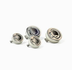 Poignée à bouton-poussoir encastrée en acier inoxydable 316 pour armoires électriques, panneaux de commande et coffrets d'équipement - Product Image 6
