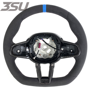 Volante Deportivo de Fibra de Carbono Forjado, Compatible con <span class=keywords><strong>BMW</strong></span> Serie 5, Serie G, <span class=keywords><strong>M3</strong></span>, M4 2019, 2020, 2021, 2022, <span class=keywords><strong>2023</strong></span>, 2024, Piezas Automotrices - Product Image 1