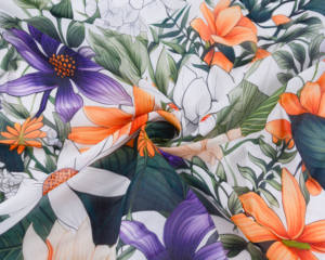 Impresión digital personalizada algodón japonés de alta calidad gasa impresa Floral tela sudanesa mujeres Toub Mauritania Melehfa suizo Total Somalí Dirac para boda - Product Image 5