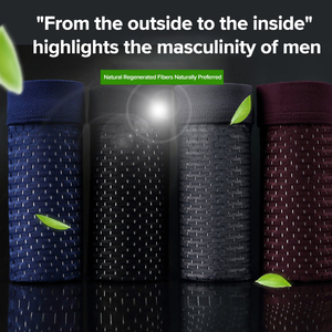 Taille personnalisée Boxer Shorts pour hommes Calecon Homme Ceinture Calecon Homme Confortable Sous-Vêtements pour Hommes Caleçons - Product Image 2