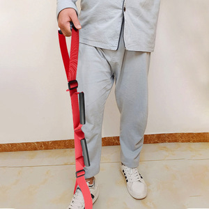 Dispositivo de Asistencia para Levantar Piernas Hemipléjicas, Rojo, con Correas Ajustables, para Entrenamiento de Rehabilitación y Apoyo a la Movilidad - Product Image 2