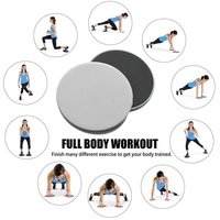 Disque coulissant de Yoga pour les muscles abdominaux, équipement d'entraînement Push-Up, pour le Yoga, 2 pièces
