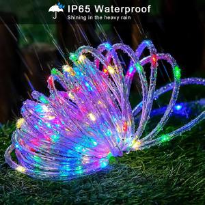 Venta al por mayor de fábrica <span class=keywords><strong>LED</strong></span> USB o luces de cuerda <span class=keywords><strong>solar</strong></span> <span class=keywords><strong>manguera</strong></span> de PVC luces de Navidad decoración de jardín al aire libre luces de hadas con energía <span class=keywords><strong>solar</strong></span> - Product Image 3